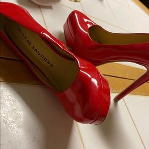 Red Chinese Laundry High Heels